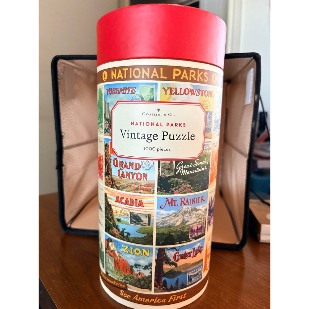 Cavallini & Co Vintage Puzzle National Parks 1000 Pieces